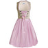 2-teiliges Damen Dirndl Set – Trachtenkleid mit Spitzenschürze für das Oktoberfest